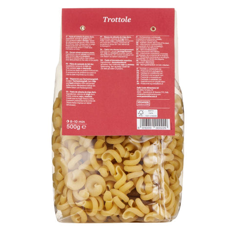 Trottole Pasta made from durum wheat semolina