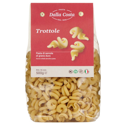 Trottole Pasta made from durum wheat semolina
