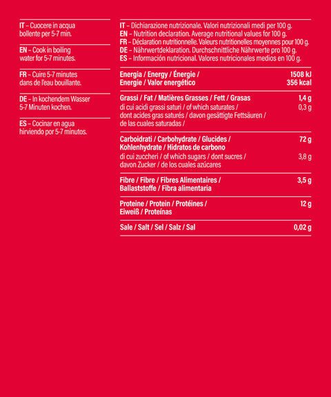 Travel Pasta Tricolore with Tomato and Spinach