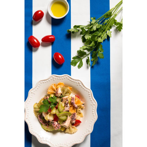 Tricolor Farfalle Pasta with Tomato and Basil