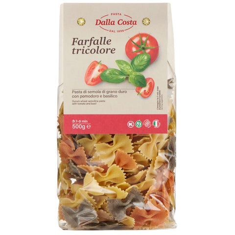 Farfalle Tricolore Con Pomodoro e Basilico