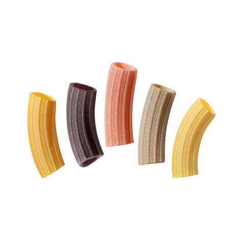 Maccheroni 5 Colori Con Curcuma, Rosmarino, Barbabietola E Carota Nera