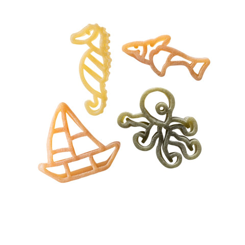 Sea Life Pasta, Tricolor Tomato and Spinach