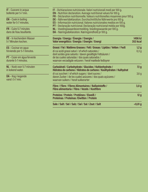 Organic Senatore Cappelli semolina fusilli pasta