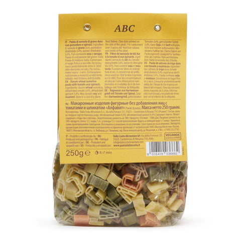ABC Pasta Tricolore Con Pomodoro e Spinaci