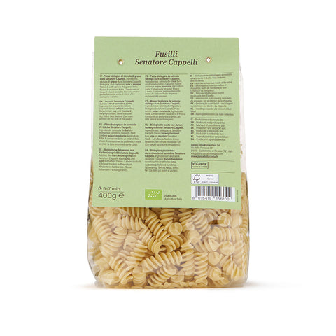 Fusilli di semola Senatore Cappelli bio