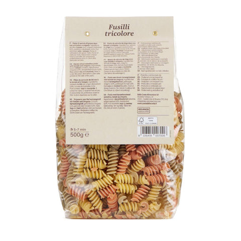 Tricolor Fusilli with Tomato and Oregano