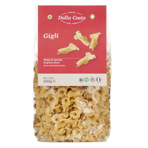 Durum wheat Semolina Pasta in the Shape of Lilies