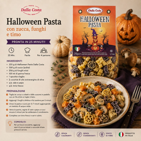 Halloween Pasta Con Carota e Carota Nera