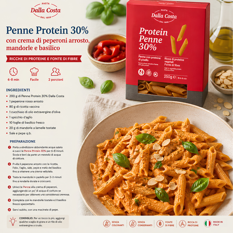 Protein Pasta Penne 30% Pea Protein