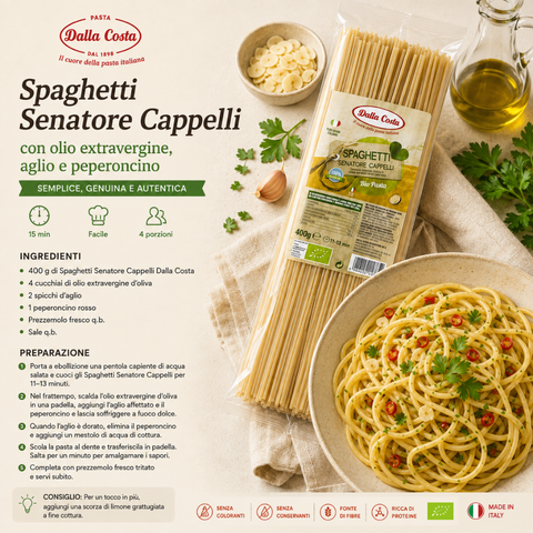 Spaghetti di Semola Senatore Cappelli Bio