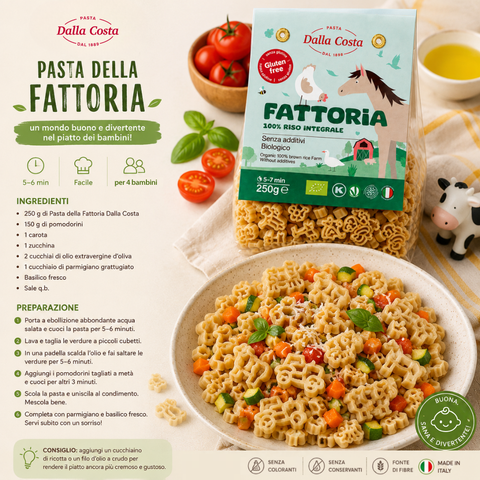 Fattoria Pasta 100% Riso Integrale Senza Glutine Bio