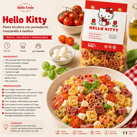 Hello Kitty Two-Tone Pasta with Beetroot