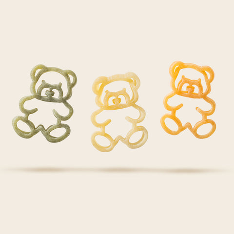 Teddy Tricolor Pasta with Tomato and Spinach