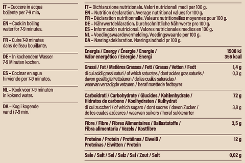 5-Color Conchiglie Pasta with Turmeric, Spinach, Beetroot and Black Carrot