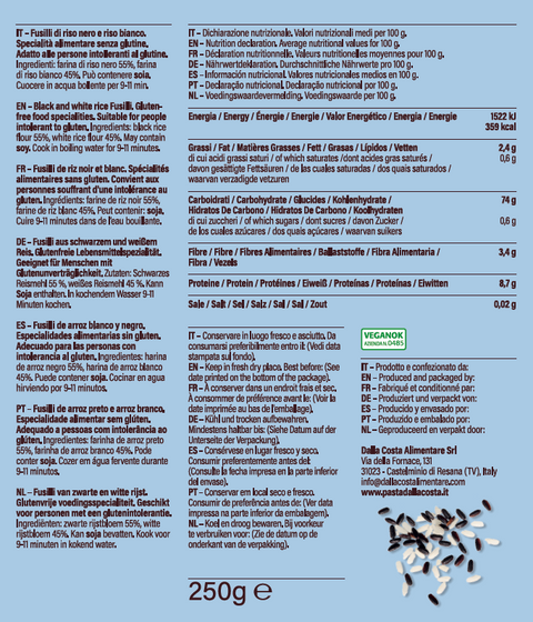 Gluten-Free Black Rice Fusilli