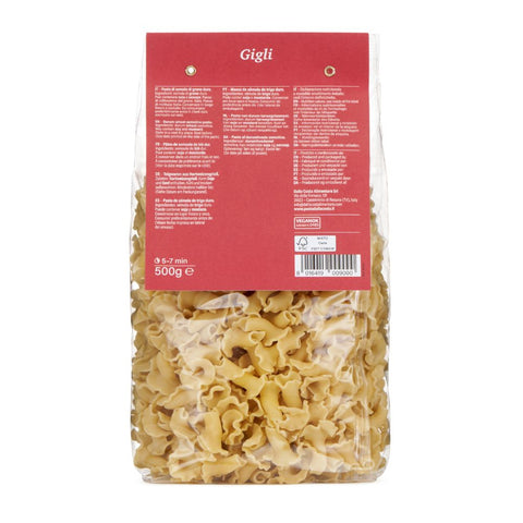 Durum wheat Semolina Pasta in the Shape of Lilies
