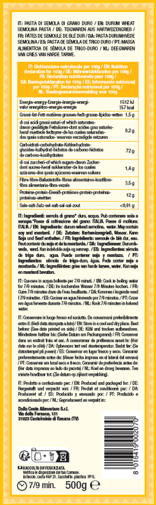 Linguine Pasta made from durum wheat semolina