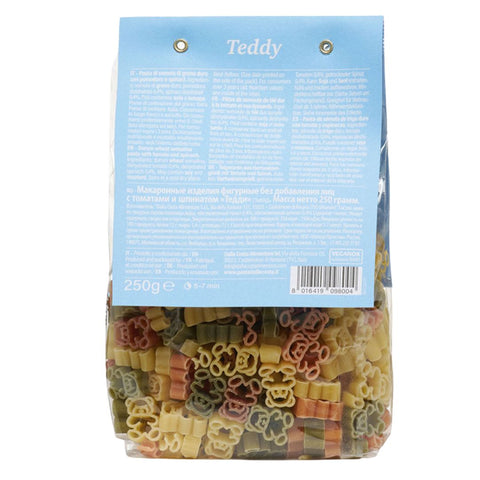 Teddy Tricolor Pasta with Tomato and Spinach