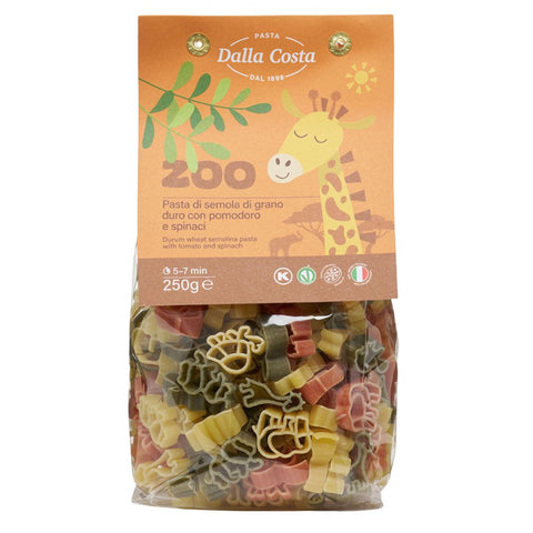 Pasta Zoo Tricolore con Pomodoro e Spinaci